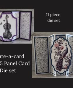 1. Create-a-card Fancy 5 panel Card die set - in April Bundle