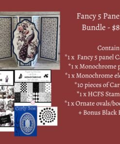 1. Bundle - Create-a-card - Fancy 5 panel card die set